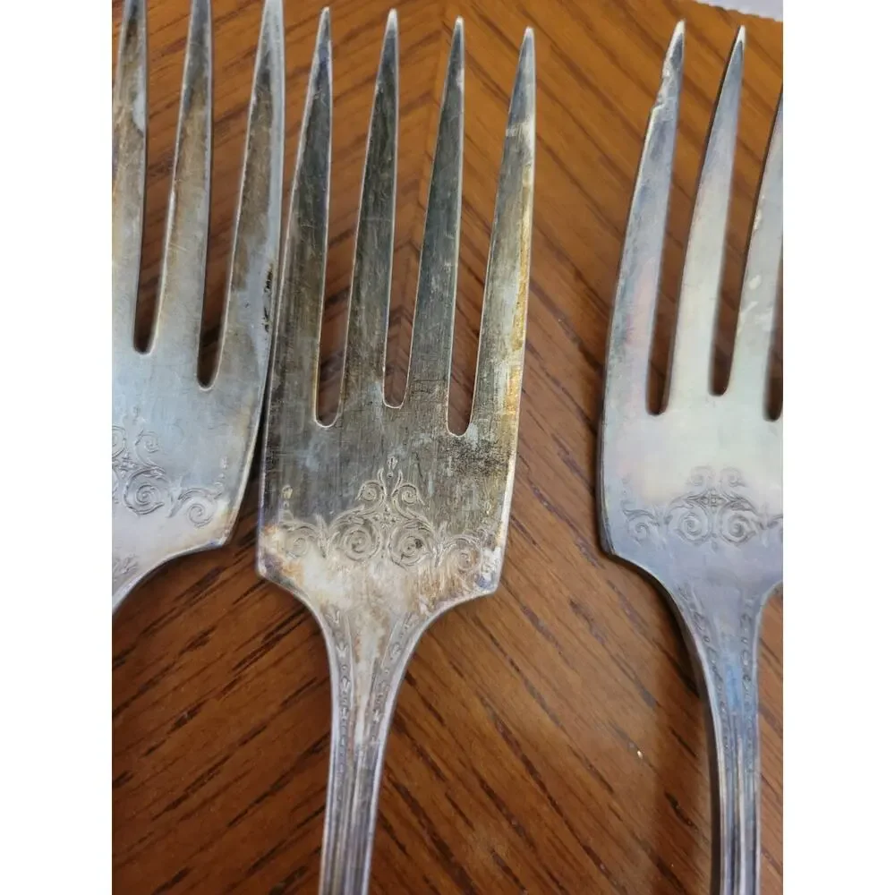 24 PCS Silverplate SHERATON 1910 Community Plate‎ Unpolished Forks Spoons